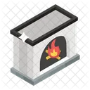 Kamin Zentralheizung Feuerlampe Symbol