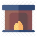 Kamin Interieur Gemutlich Symbol