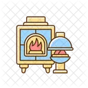 Kamin Haus Feuer Symbol