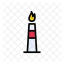 Schornstein Feuer Brennen Symbol