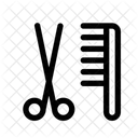 Schere Kamm Salon Symbol