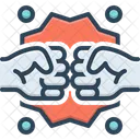 Kampf Schlagerei Schlacht Symbol