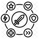 Kampfgeschick Kampf Geschick Symbol