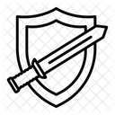 Kampfspiel Abenteuer Kampf Symbol