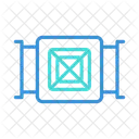 Luftfilterung Luftungsrohr HLK System Symbol