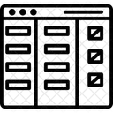 칸반 라인 아이콘 아이콘