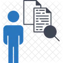Bewerber Arbeitssuchender Interviewpartner Symbol