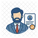Kandidat Job Arbeitnehmer Symbol