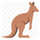 Flat Kangaroo Icon