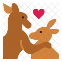 Kangaroo Couple  Icon