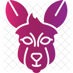 Kangaroo Face  Icon