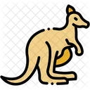 Kangaroo Animal Wildlife Icon