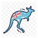 Kanguru Nationaltier Australien Icon