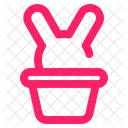 Party Kaninchen Hut Symbol