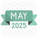 Mai 2025 Kalender Symbol