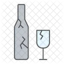 Kaputte Flasche  Symbol