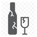 Kaputte Flasche  Symbol