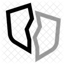 Kaputter Schild  Symbol