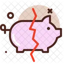 Kaputtes Sparschwein  Symbol