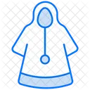 Poncho mit Kapuze  Symbol