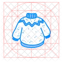 Kapuzenpullover Mode Kleidung Symbol