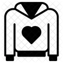 Kapuzenpullover Mode Kleidung Icon