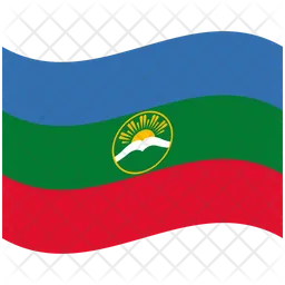Karachay Cherkessia Flag Icon