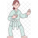 Karate Judo Fighter Icon