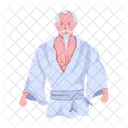 Karate Fighter Male Fighter Male Warrior Icône