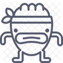Karate Character Creature Icon