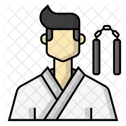 Karate player  Icon