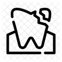 Karies Hohlraum Mundpflege Symbol