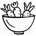 Karottenschale  Symbol