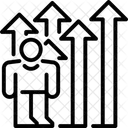 Wachstum Karriereforderung Karriere Symbol