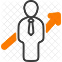 Karrierewachstum Aufstieg Beforderung Symbol