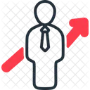 Karrierewachstum Aufstieg Beforderung Symbol