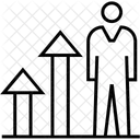 Karriere Wachstum Graph Symbol