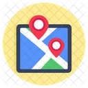 Karte GPS Standort Icon