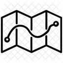 Karte Entfernung Diagramm Symbol