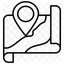 Karte Standort Landkartendiagramm Symbol