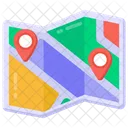 Lageplan Navigationskarte Karte Icon