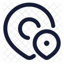 Karte Punkt Ortungspunkt Standortmarkierung Symbol