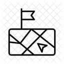 Karte Und Ziel Standort Karte Symbol