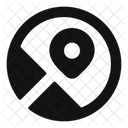 Kartenkreis Kartenstandort Karte Symbol