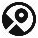 Kartenkreis Kartenstandort Karte Symbol