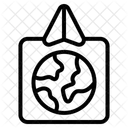 Karten Reise  Symbol