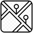 Kartenfuhrer Kartenstandort GPS Symbol