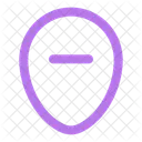 Kartenpunkt Entfernen Pin Standort Pin Symbol