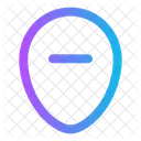 Kartenpunkt Entfernen Pin Standort Pin Symbol
