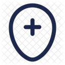 Kartenpunkt Hinzufugen Standort Stecknadel Symbol